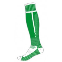 Jambiere fotbal Supreme, Verde Alb