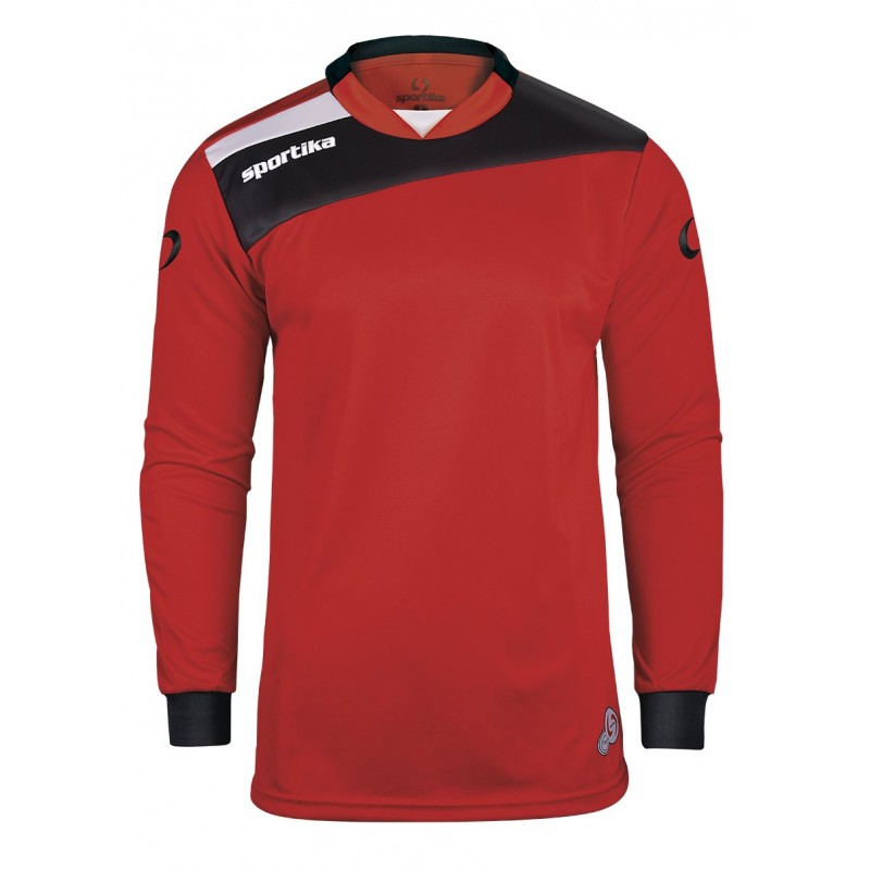 Bluza portar fotbal Breda, Rosu Negru Alb