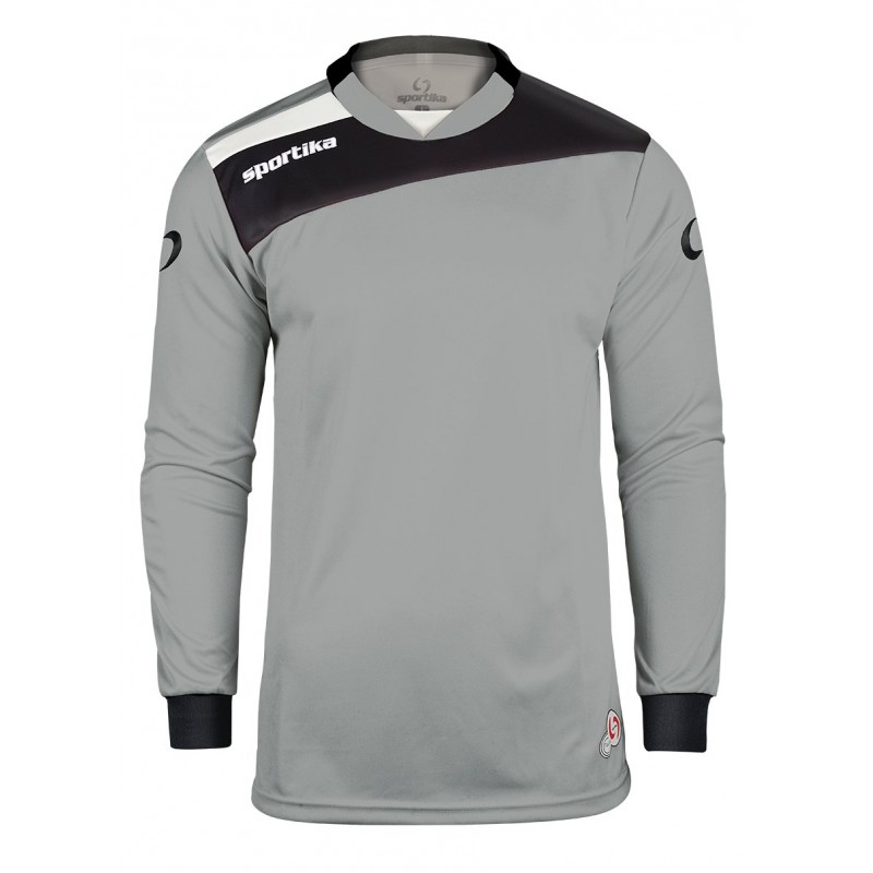 Bluza portar fotbal Breda, Gri Negru Alb