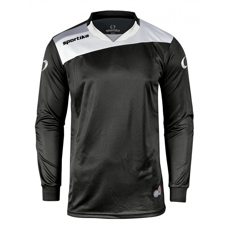 Bluza portar fotbal Breda, Negru Alb Gri