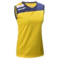 Tricou volei dama Ottawa, GALBEN / NAVY / ALB