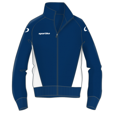 Bluza trening prezentare Berna, Navy Alb