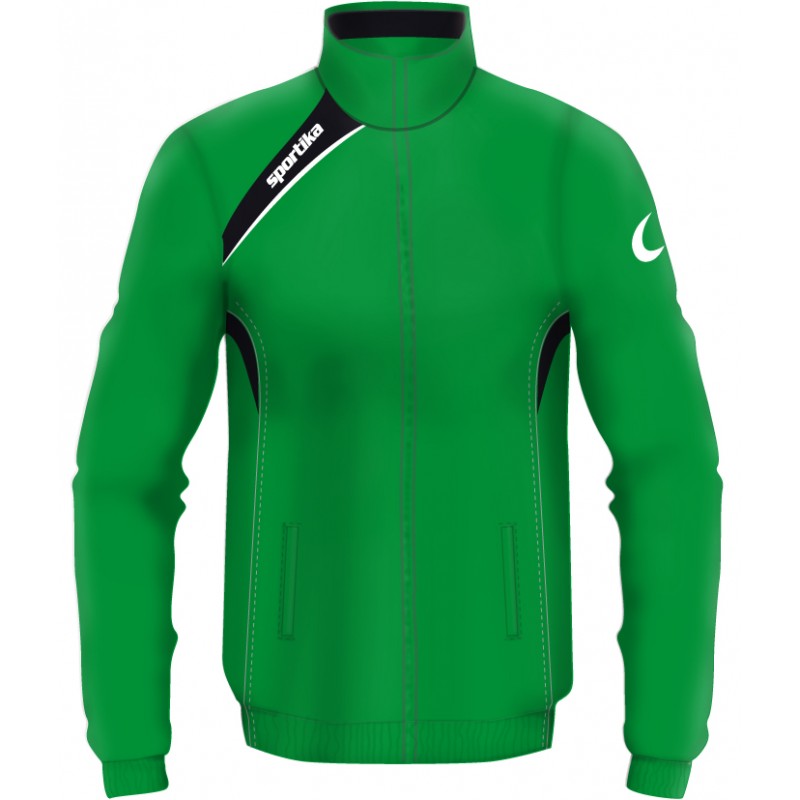 Bluza trening Odense, VERDE / NEGRU / ALB